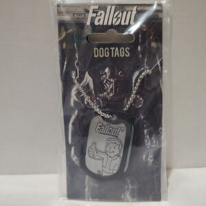 Fallout Vault-Tec Metal Dog Tags Surface Never Vault Forever Official Necklace